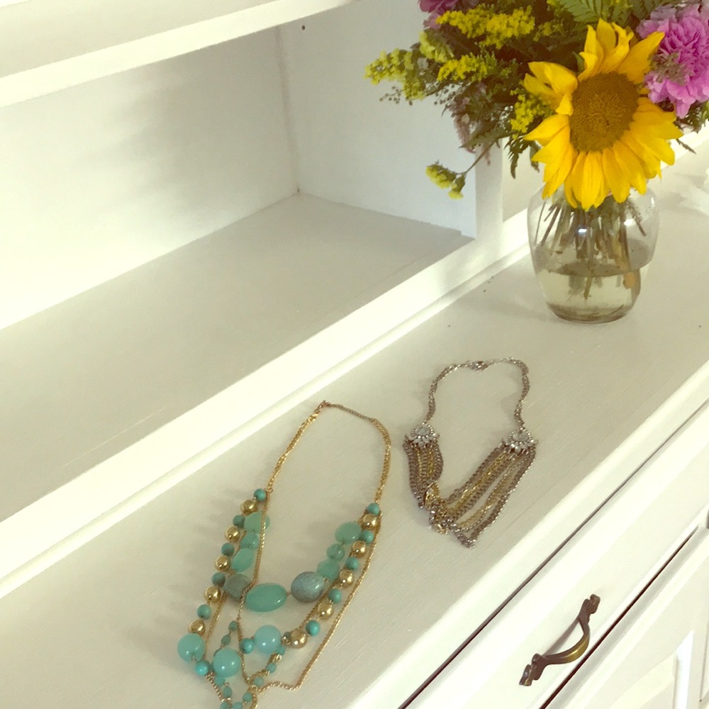 Bundle of two statement necklaces!
